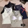 Camisola de Encaje Hueco sin Espalda de Nuevo Estilo con Copas, Ajuste Ceñido Versátil como Capa Base o Prendas Exteriores Camiseta sin Mangas para Mujer