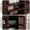 Nuevo Gabinete de Exhibición de Múltiples Niveles Estilo Chino, Estantería de Múltiples Niveles para Sala de Estar, Mueble de Múltiples Niveles, Gabinete de Exhibición de Almacenamiento Divisorio de Té Fondo