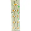 Pulseira Fina de Flor em V com Trevo de Quatro Folhas Banhada a Ouro com Cinco Flores, Espessamente Banhada a Ouro 18K, Trevo de Quatro Folhas Natural de Madrepérola Branca Pulseira da Sorte