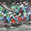 Capa de Chuva e Poncho Descartáveis, Estilo Cartão Comprimido, Para Uma Pessoa, Rafting ao Ar Livre, Tipo Pulôver para Adultos, Impermeável, Com Capuz, Portátil para Uso Externo