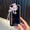 Lindo Colgante de Llavero Carrillón de Viento de Gato 3D con Lazo, Decoración para Bolso, Regalo Pequeño para Niñas, Venta al por Mayor