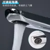 Venta al por mayor de fábrica Lavabo de latón Gris Pistola Grifo de agua caliente y fría Lavabo de encimera Lavabo de baño Grifo negro