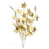 Fabricantes de origen simulación oro adornos de cinco estrellas adornos de estrella de cinco puntas de Navidad enchufe Cubo de Año Nuevo Cubo de la Fortuna