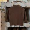 [Pronta Entrega] Tricô Gola Alta Meia Estilo Coreano para Meninos e Meninas, Camiseta Básica Novo Estilo Outono e Inverno 2025 para Crianças