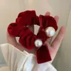 Flor Intestino Grueso Anillo para el Cabello Moda Nicho para Mujer Combinable Titular Accesorios Elegantes Cuerda para el Cabello para Niñas Adorno para la Cabeza Accesorios Exquisitos y Modernos