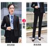Set de Atuendo Profesional Engrosado de 288 Piezas para Compra Grupal de Tiendas 4S, Traje Azul Marino, Uniforme de Trabajo para Hombres y Mujeres, Atuendo Formal para Maestros de Escuela