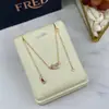 FR Pulsera Mini Herradura Freden Nuevo Abierto de Francia Gradiente Fei Nicho Collar de Gama Alta Joyería de Mano con Temperamento Lujo Ligero