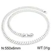 Cadena de Serpiente de Alto Sentido de la Moda INS Combinación Perfecta Temperamento Cadena Plana NK Cubana Acero Inoxidable Collar para Hombres y Mujeres