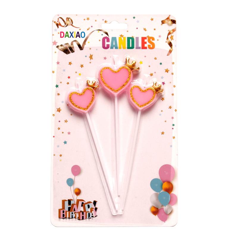 金边爱心皇冠粉色7