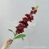 Flor Artificial Única Vara Grande Fresia Jacinto para Boda Fondo de Salón Decoración de Pasillo Arreglo Alto Materiales Florales Venta al por Mayor para Exportación