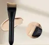 Pincel Base Cauda de Peixe Crescente, Pincel Maquiagem Plano Angulado Ultrafino, Pincel Cosmético para Base Líquida Sem Marcas