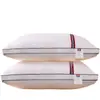 Juego de Almohadas de Algodón para Adultos Funda para Relleno de Almohada Individual Almohada Grande Funda para Almohada Par de Fundas de Almohada Jacquard de Algodón Puro