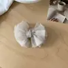 Nuevo Pasador de Pinza para Cabello de Malla a Cuadros con Lazo Estilo Coreano de Alta Gama, Elegante Pinza Banana para Cola de Caballo, Pinza para el Cabello de Moda