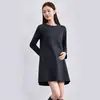 Vestido de maternidad para primavera, otoño e invierno, ropa de maternidad tejida, adelgazante para mujeres embarazadas, corte holgado, nuevo vestido tipo camiseta de maternidad talla grande