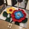 Alfombrilla de Suelo de Felpa Estéreo 3D de Barro de Diatomeas para Baño Absorbente Felpudo Antideslizante Resistente al Desgaste para Puerta de Baño