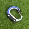 Mosquetón de suministros tácticos para exteriores de aleación de aluminio de alta calidad tipo D hebilla de liberación rápida con llave de bloqueo herramienta equipo mosquetón