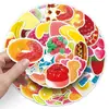 50 Pegatinas de Graffiti de Gominola Coloridas, Tarjetas Divertidas para Niños, Comida Dulce, Pegatinas Decorativas Impermeables para Funda de Teléfono Móvil