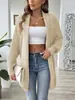 Amazon 2026 Novo Estilo Comércio Exterior Roupas Femininas Simples Temperamento Versátil Cardigan de Tricô Solto Top Multicolorido