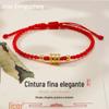 Shuibei Ouro Popular Pulseira de Cintura Pequena Feminina Pé Ouro 999 Contas de Transferência Pulseira Pulseira Estilo Casal Presente para Namorada