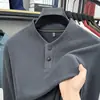 Sudadera Casual Cálida de Invierno para Hombre, Camiseta Base de Manga Larga, Camiseta Térmica de Doble Cara con Cuello Semi Alto para Hombre, Venta al por Mayor