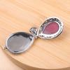 La fuente de carácter plata fábrica bienes plata tailandesa Seiko Gabu caja joyería de plata S925 mujeres gotas de agua colgante de corindón rojo
