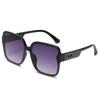 Gafas de sol personalizadas de nueva tendencia transfronteriza, gafas de sol cuadradas de moda para damas, gafas de sol con montura grande 6012, venta al por mayor