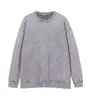 Sudadera Pesada de Felpa con Bucles Grandes Lavada Vintage Cuello Redondo para Hombre, Retro Americano Corte Holgado Marca de Moda Sudadera al por Mayor
