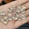 Coleção de Cristal Branco Natural, Contas de Abóbora, Contas de Flor de Maracujá, Acessórios Artesanais, Pulseiras DIY Feitas à Mão, Joias da Moda