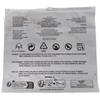 Saco Zip Lock Fosco Horizontal Transfronteiriço com Slogan de Aviso, Saco de Embalagem para Roupas com Slogan de Aviso, Saco Zip Lock Transparente para Armazenamento de Toalhas