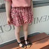 [Oferta Especial] Falda para Niñas Verano 2023 Nuevo Estilo Pantalones Cortos de Manga Corta con Flores Vestido para Bebé Camiseta