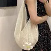 Bolsa Tote Ombro Único Estilo Coreano, Estilo Preguiçoso, Simples, Tendência, Fashion, Elegante, Bolsa de Ombro Único Personalizada, Bolsa de Flor Trançada