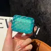 Estojo Luxuoso para Fone de Ouvido Cravejado de Diamantes TPU Adequado para Fones de Ouvido Bluetooth Apple AirPods 4ª Geração Cor Sólida Pro 3 Capa Protetora