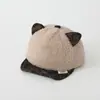 Gorra de Béisbol para Bebé Estilo Nuevo Versión Coreana Dibujo Animado Lindo Estampado de Leopardo Gato Gorra de Béisbol Infantil Primavera y Otoño Gorra para Niños Transfronteriza