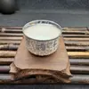 Baifu Bol de Plata Tres Piezas Artesanía de Metal Palillos de Plata Cuchara de Plata Pez Anual Bol de Plata Regalos de Venta en Vivo
