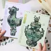 Coleção de Restauração de Relíquias Culturais de Espuma Inicial Série Bronze Tema Relíquias Culturais Chinesas Material Criativo Adesivos para Cenário DIY