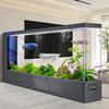 Acuario Estilo Pantalla para Sala de Estar, Grande de Pie, Cristal Ultra Transparente, No Requiere Cambio de Agua, Acuario Inteligente con Partición, Nuevo Modelo 2026
