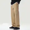 Pantalones de Chándal de Talla Grande para Hombre, Modernos, de Corte Holgado, con Diseño de Pierna Ancha, Nuevos Pantalones Deportivos Casuales de Pierna Recta para Otoño 2025