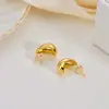 Pendientes de Cobre de Moda Europea y Americana Transfronterizos para Mujer, Pendientes Versátiles de Diseño Nicho, Joyería Vintage, con Forma de Corazón y Redondos