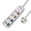 Regleta Británica Transfronteriza Estándar Británico Tres Enchufes con USB Enchufable Comercio Exterior Transfronterizo Multiorificio Enchufe de Conversión Estilo Europeo