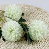 Venta al por mayor de fábrica, 3 bolas de crisantemo de ping pong, crisantemo, flor falsa, decoración para fotografía de bodas en casa, planta de viento INS, pared de flores