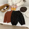 Pantalones Harem Florales Vintage para Niñas 2026 Nuevo Estilo Primavera Bebé Algodón Puro Pantalones Linterna Casuales Pantalones Largos