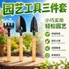 Herramientas de Jardinería para Plantar Bosque Verde Pala Pequeña Pala para Flores del Hogar Especial para Cultivar Flores Cavar Tierra Plantar Verduras Set para Recoger Cosas en la Playa Set de Tres Piezas