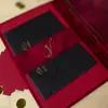 Invitaciones de Boda de Terciopelo Personalizadas al por Mayor Transfronterizas, Tarjetas de Boda de Alta Gama, Nuevas Invitaciones de Boda de Terciopelo con una Sensación Premium