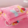 Manta de cuatro estaciones, manta de aire acondicionado, sábana y manta para cama de dormitorio estudiantil, manta de franela de doble uso, sábana y manta, transfronterizo