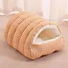 Nido para Mascotas, Nido Cálido para Gatos de Cuatro Estaciones, Nido de Invierno para Gatos, Nido para Perros, Suministros Universales para Todas las Estaciones, Cama Cerrada para Gatos, Extraíble y Lavable