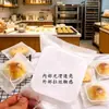 Bolsas de sellado esmeriladas semitransparentes engrosadas al por mayor, bolsas de embalaje para pasteles de yema de huevo y pasteles de luna de mediados de otoño, pastel de piña con hendidura lateral