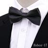 Nueva Corbata de Anacardo para Hombre Accesorios de Traje de Boda de Alta Gama Moda Pajarita Negra Roja de Doble Capa