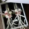 Copa de vino copa de brindis diy boda un par de copas paquete de materiales flor preservada boda creativa compromiso regalo de boda