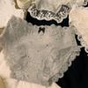 Ropa interior para niñas de algodón antibacteriano Otoño e Invierno 2025 Nuevo Short con Ribete de Encaje Bragas Sexy sin Marca para Mujer de Cintura Media