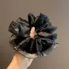 Estilo de Nicho de Alta Qualidade, Laço de Cabelo Pérola em Cetim e Organza de Luxo Leve para Mulheres, Headband da Nuca Fashionável e Exquisito